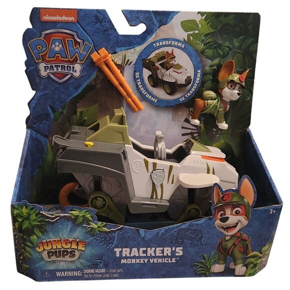 Nickelodeon Paw Patrol Jungle Pups Tracker's Monkey Vehicle - Picture 1 of 2